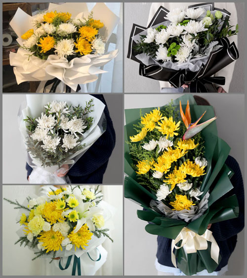 广东肇庆市怀集县岗坪镇睦渊村白事花束代送